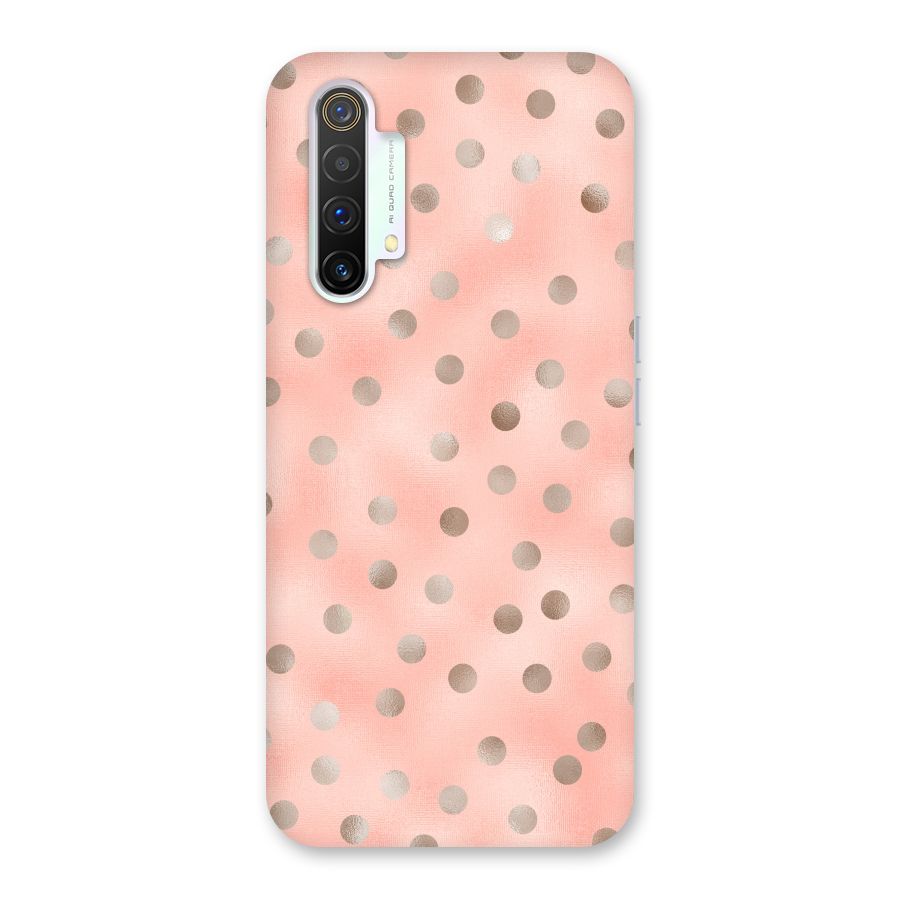 RoseGold Polka Dots Back Case for Realme X3