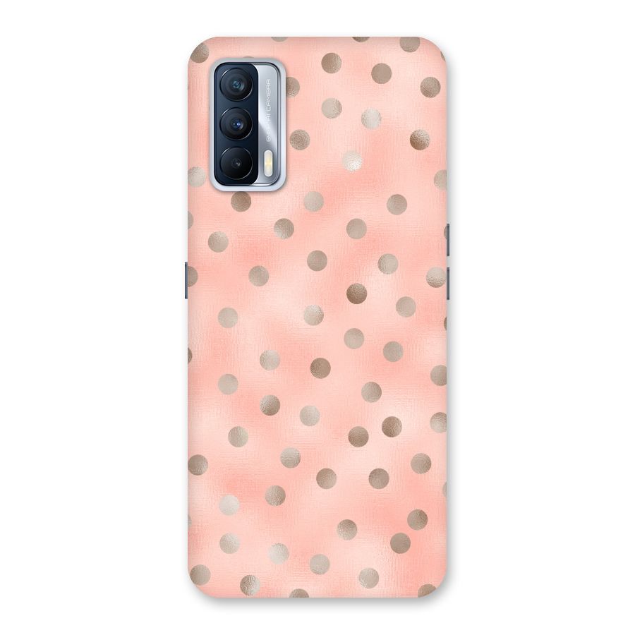 RoseGold Polka Dots Back Case for Realme X7