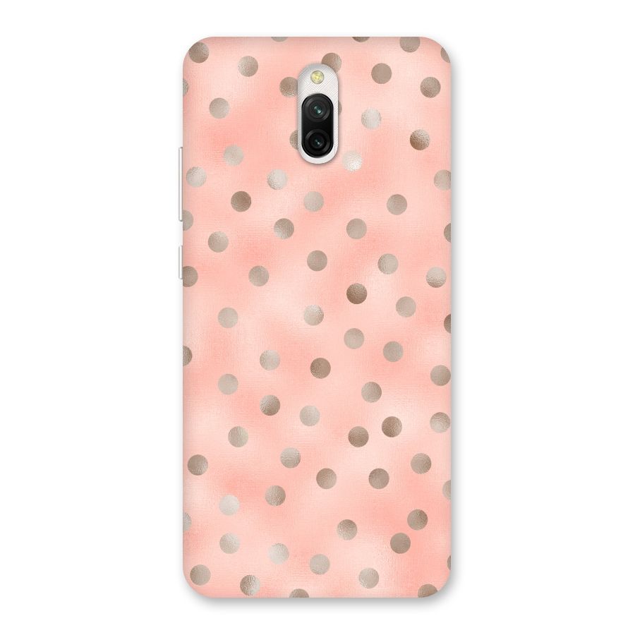 RoseGold Polka Dots Back Case for Redmi 8A Dual