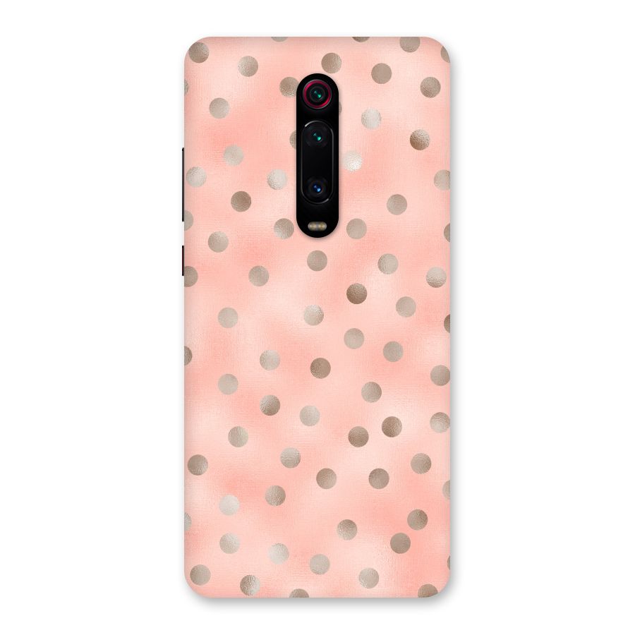 RoseGold Polka Dots Back Case for Redmi K20
