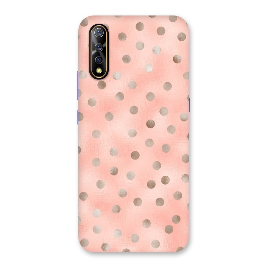RoseGold Polka Dots Back Case for Vivo S1
