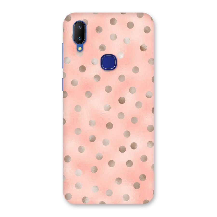 RoseGold Polka Dots Back Case for Vivo V11
