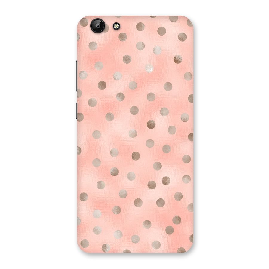RoseGold Polka Dots Back Case for Vivo Y69