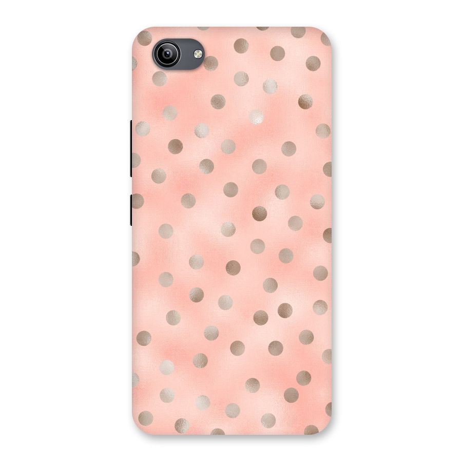RoseGold Polka Dots Back Case for Vivo Y81i