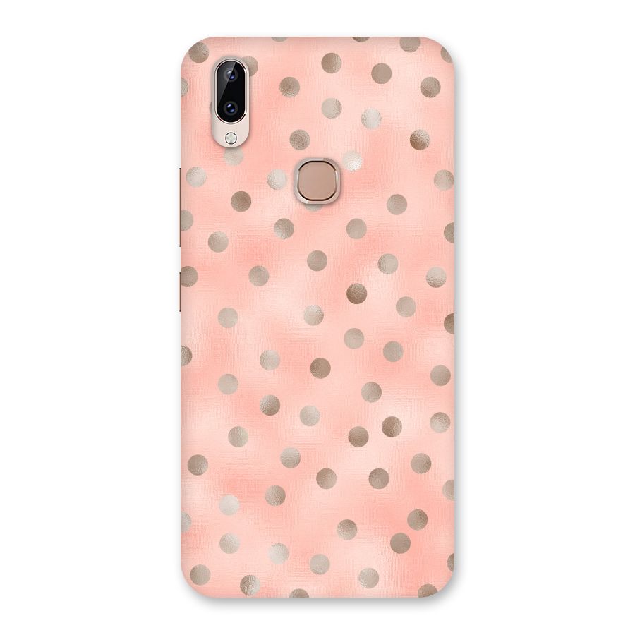 RoseGold Polka Dots Back Case for Vivo Y83 Pro