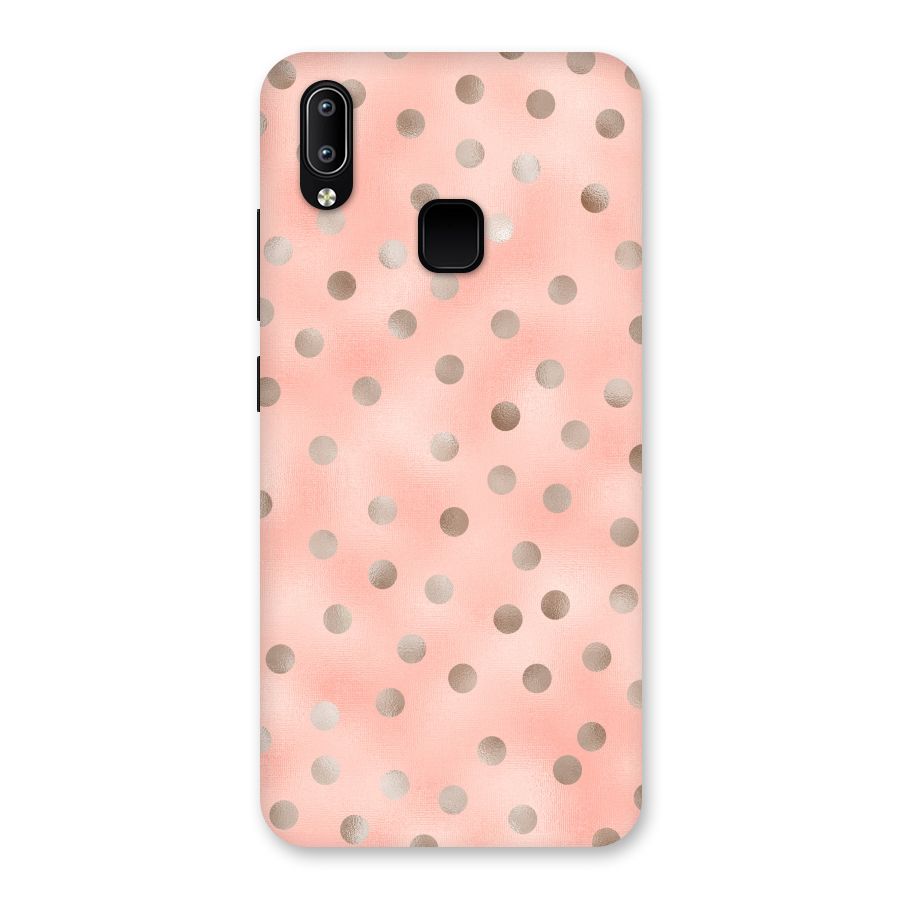 RoseGold Polka Dots Back Case for Vivo Y93