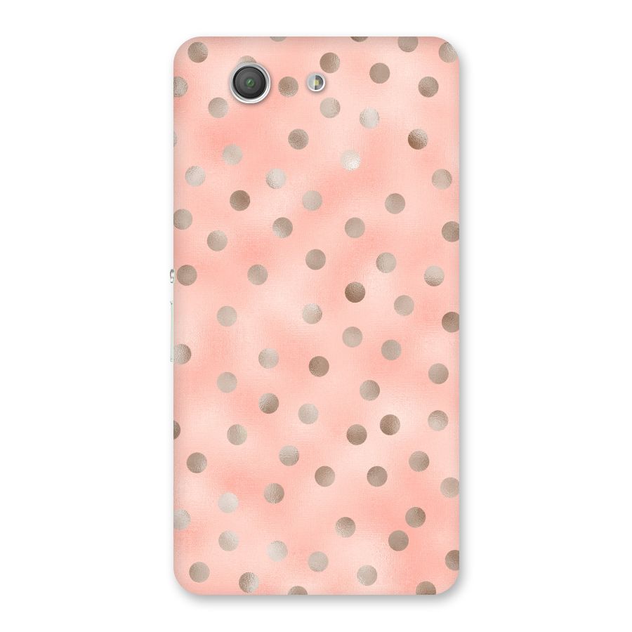 RoseGold Polka Dots Back Case for Xperia Z3 Compact