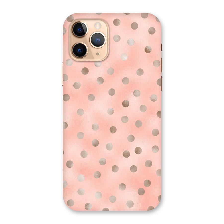 RoseGold Polka Dots Back Case for iPhone 11 Pro