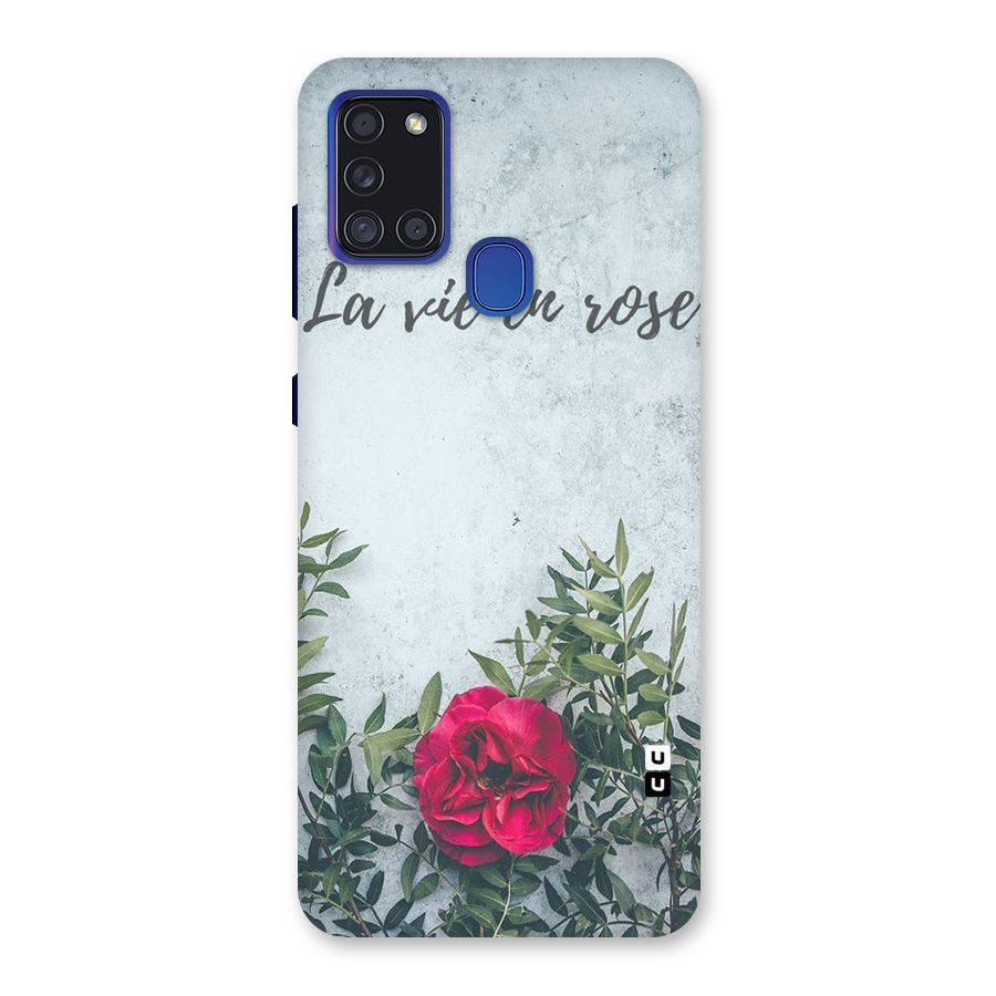 Rose Life Back Case for Galaxy A21s