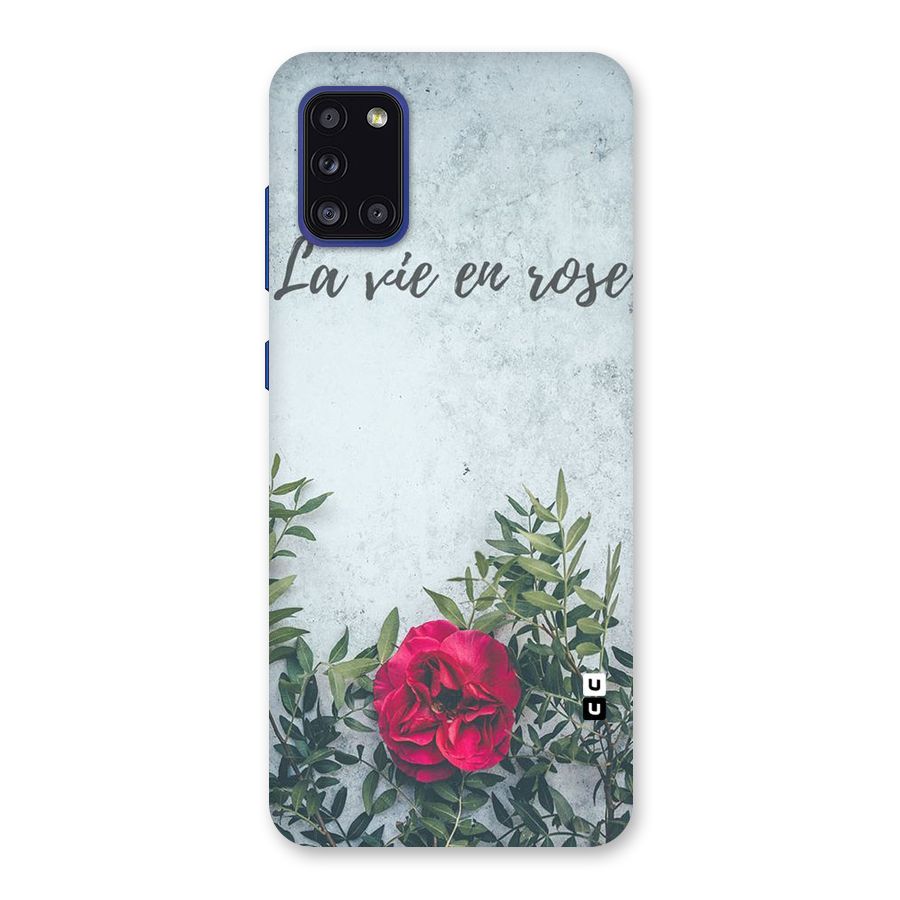 Rose Life Back Case for Galaxy A31