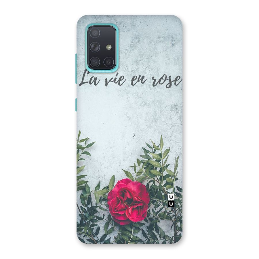 Rose Life Back Case for Galaxy A71
