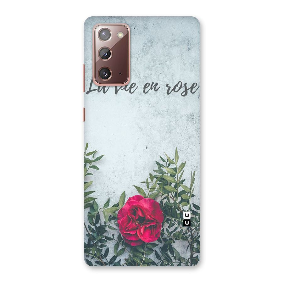 Rose Life Back Case for Galaxy Note 20
