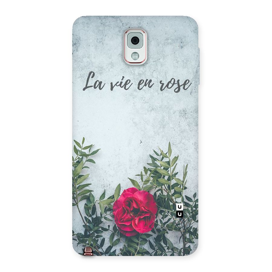 Rose Life Back Case for Galaxy Note 3