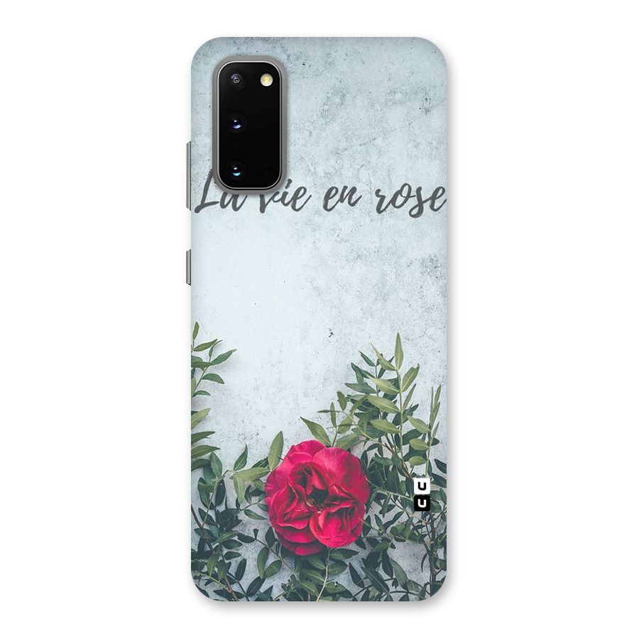 Rose Life Back Case for Galaxy S20