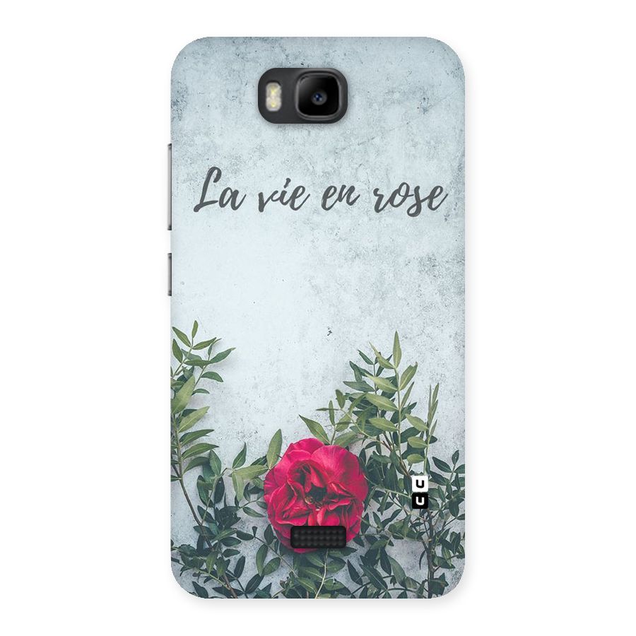 Rose Life Back Case for Honor Bee