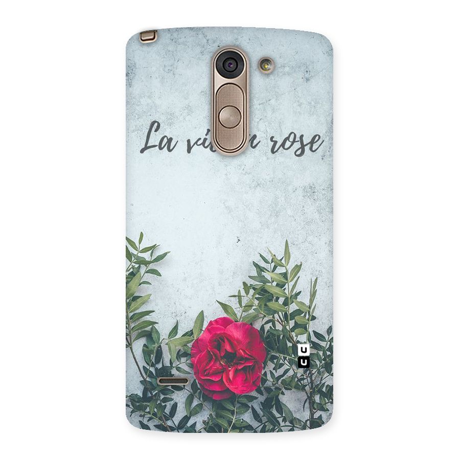 Rose Life Back Case for LG G3 Stylus