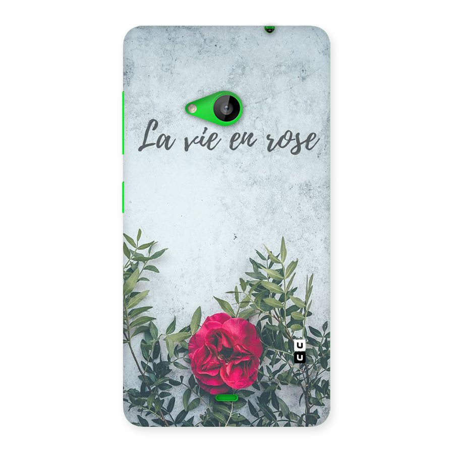 Rose Life Back Case for Lumia 535