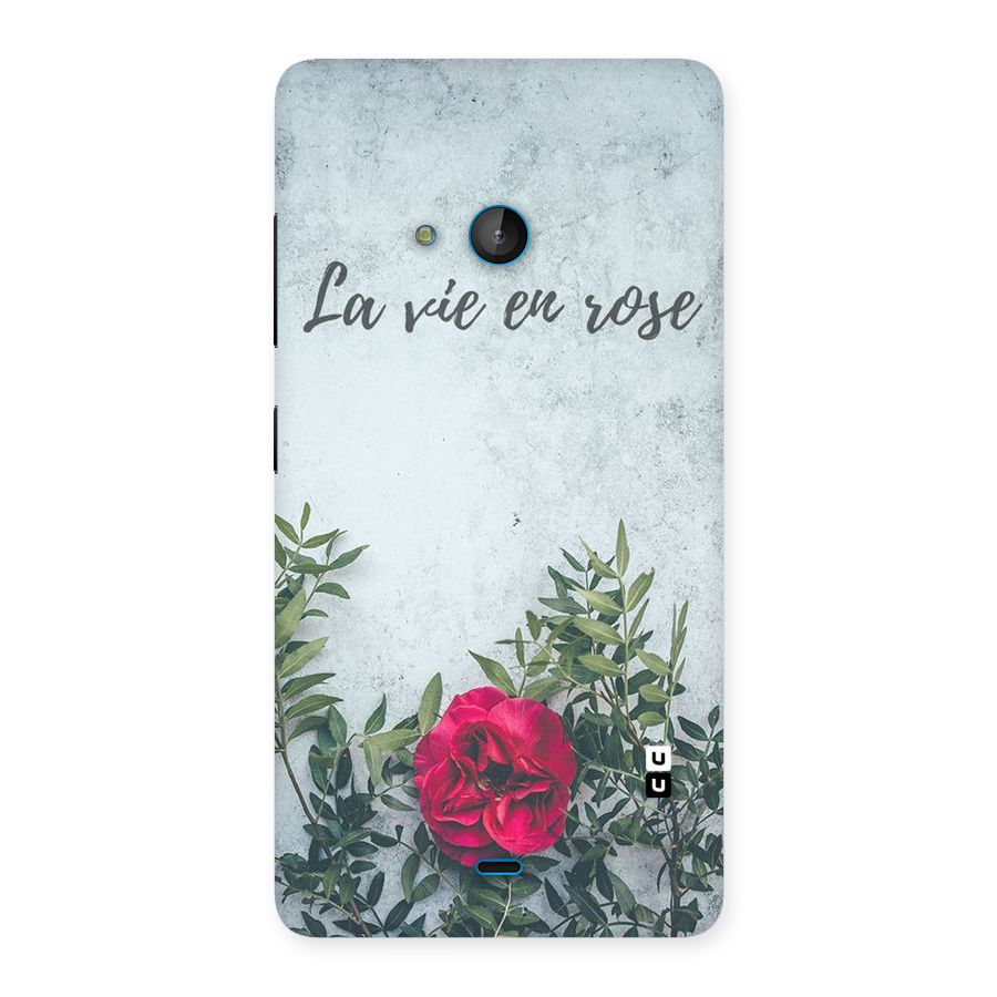Rose Life Back Case for Lumia 540