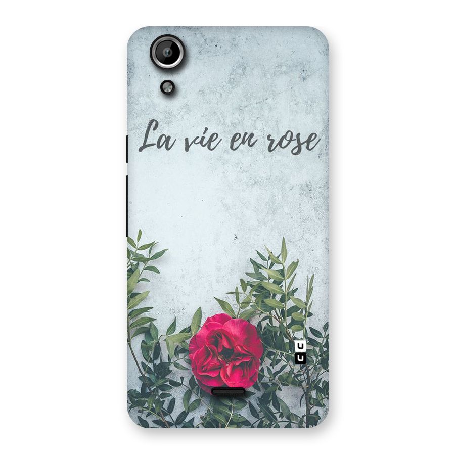 Rose Life Back Case for Micromax Canvas Selfie Lens Q345