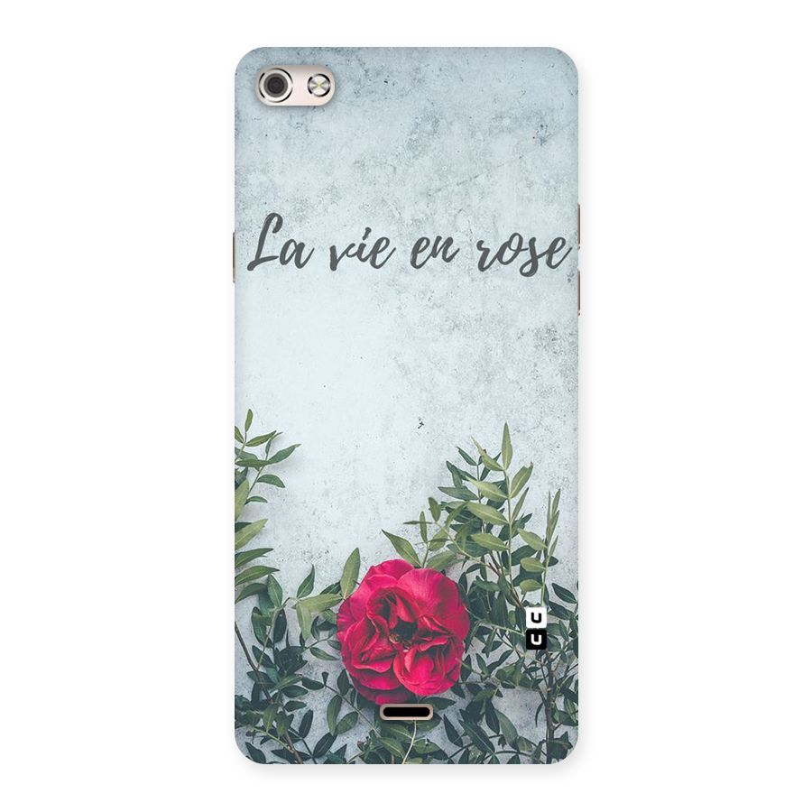 Rose Life Back Case for Micromax Canvas Silver 5