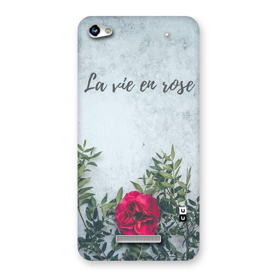 Rose Life Back Case for Micromax Hue 2
