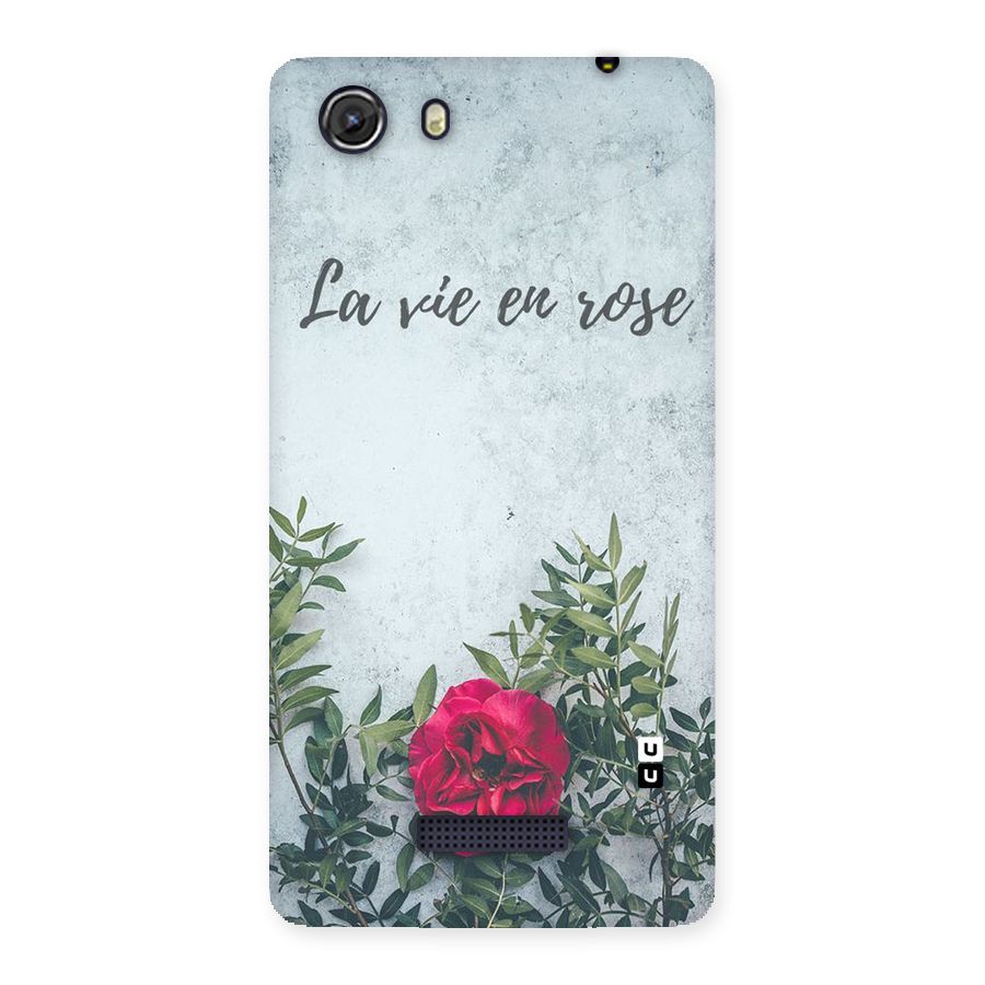 Rose Life Back Case for Micromax Unite 3