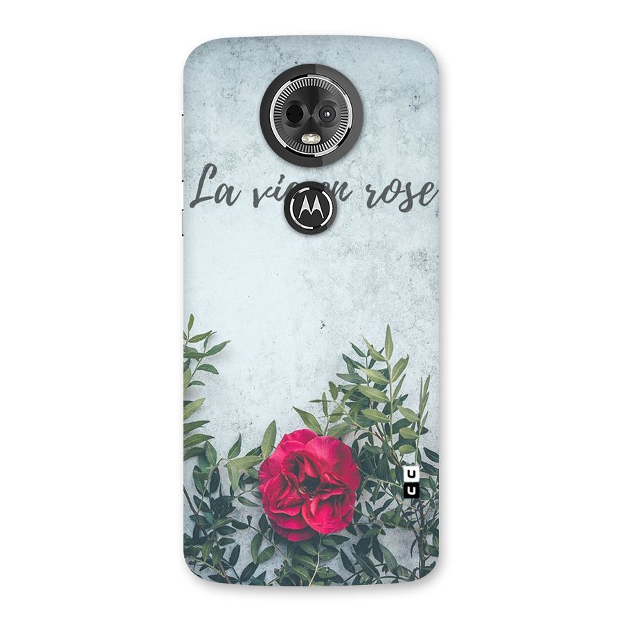Rose Life Back Case for Moto E5 Plus