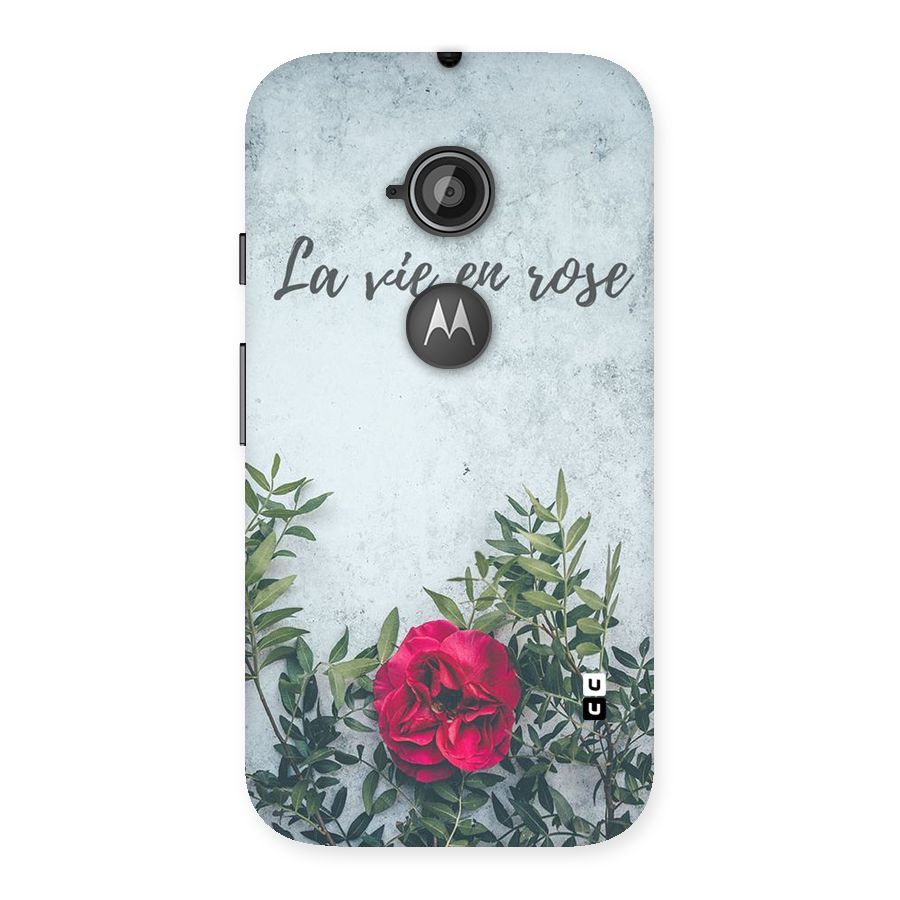 Rose Life Back Case for Moto E 2nd Gen