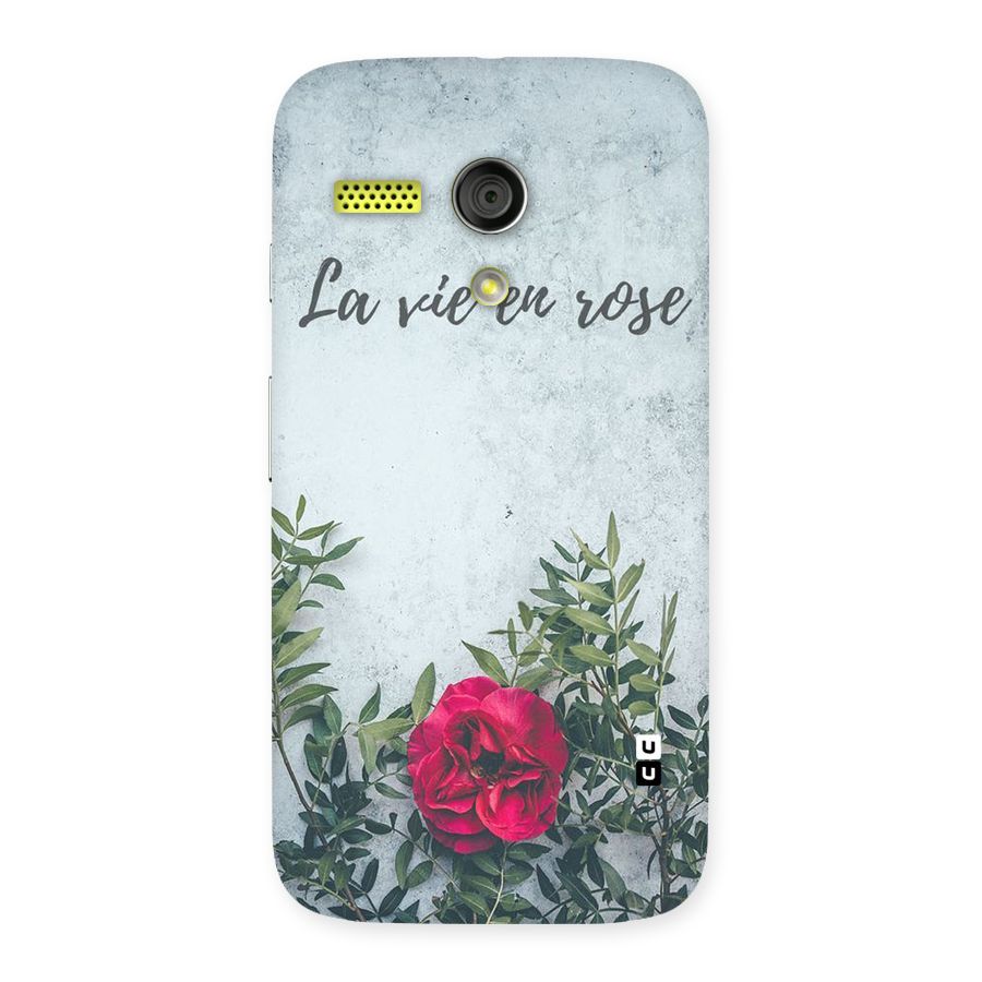 Rose Life Back Case for Moto G