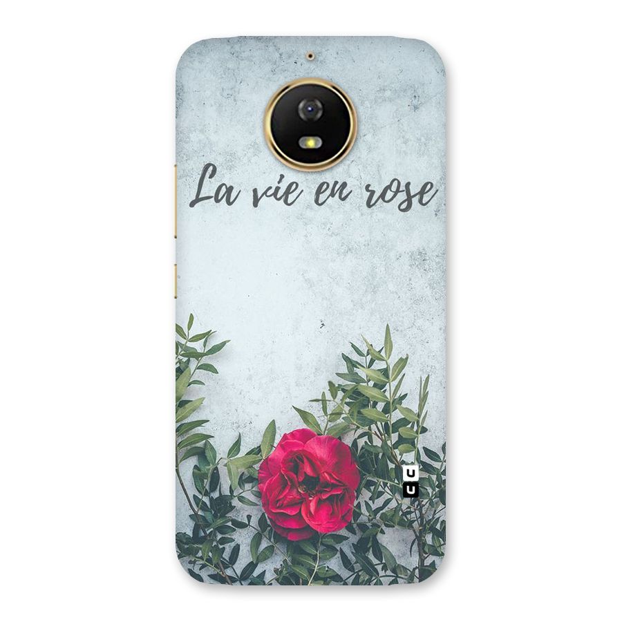 Rose Life Back Case for Moto G5s