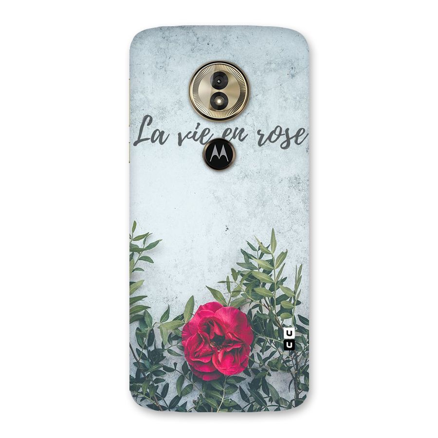 Rose Life Back Case for Moto G6 Play