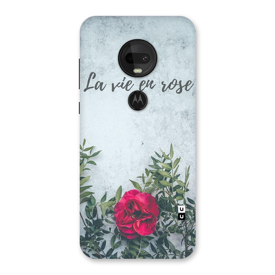 Rose Life Back Case for Moto G7