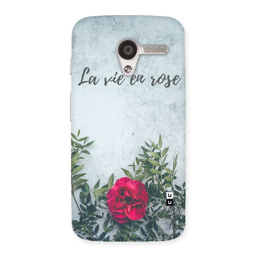 Rose Life Back Case for Moto X