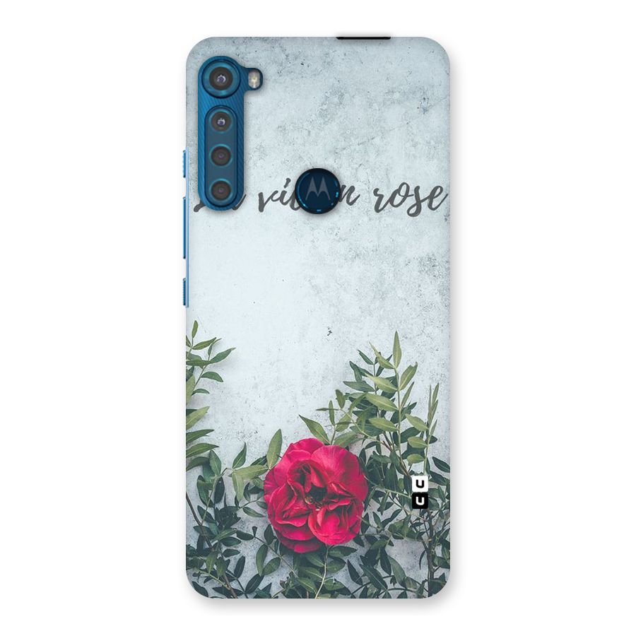 Rose Life Back Case for Motorola One Fusion Plus