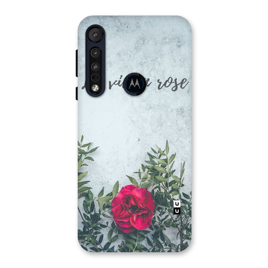 Rose Life Back Case for Motorola One Macro