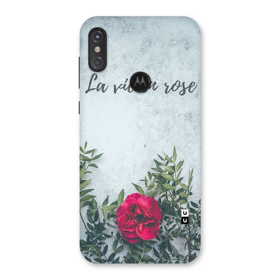 Rose Life Back Case for Motorola One Power