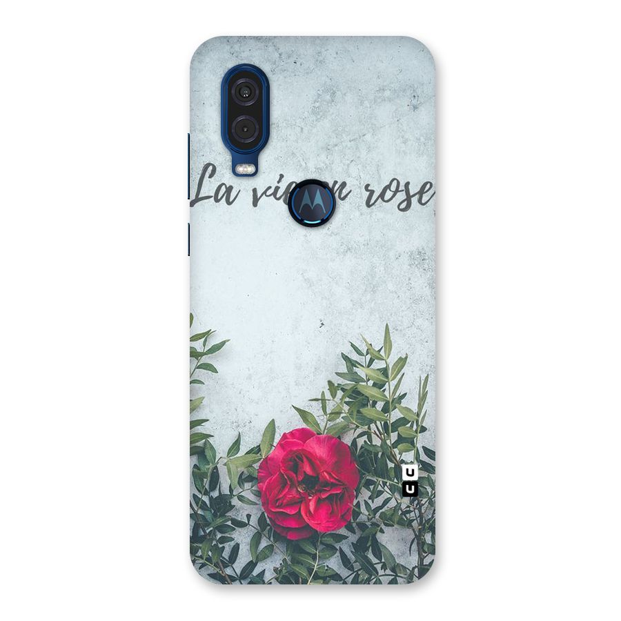 Rose Life Back Case for Motorola One Vision