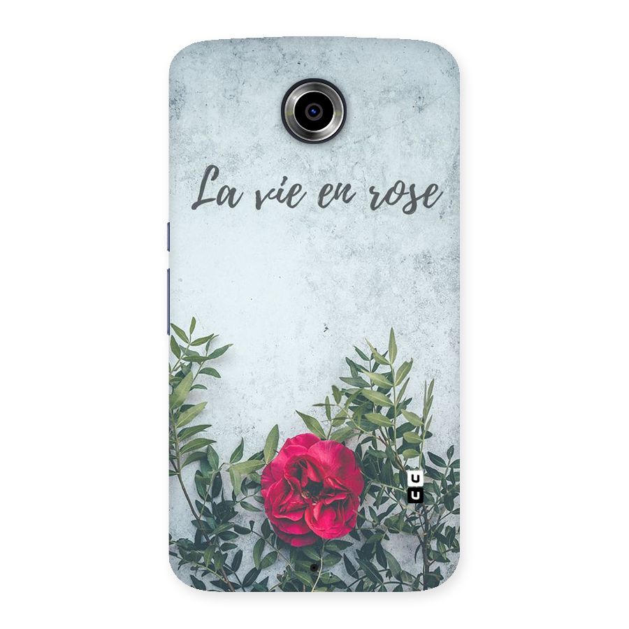 Rose Life Back Case for Nexsus 6