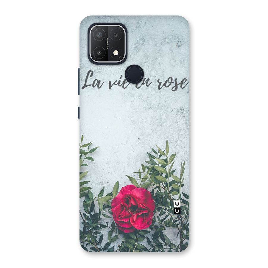 Rose Life Back Case for Oppo A15
