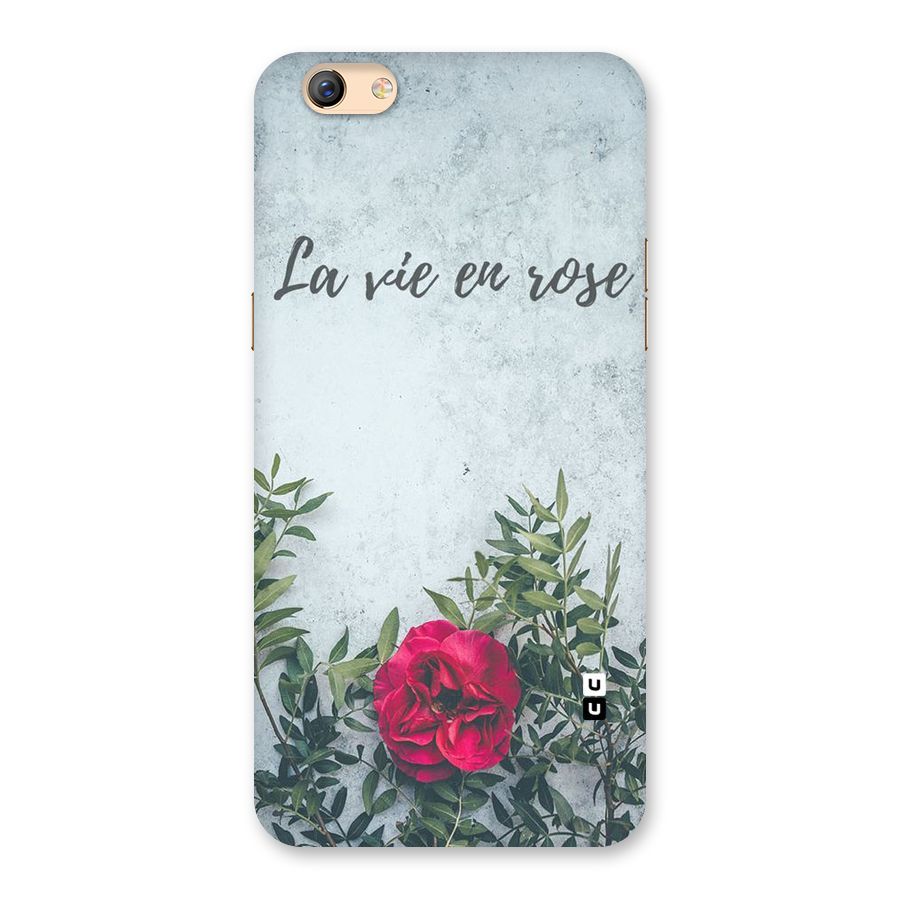 Rose Life Back Case for Oppo F3 Plus