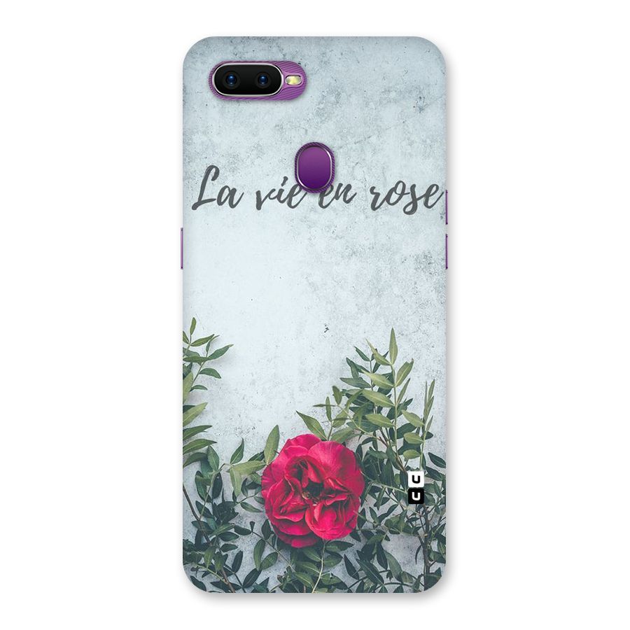 Rose Life Back Case for Oppo F9