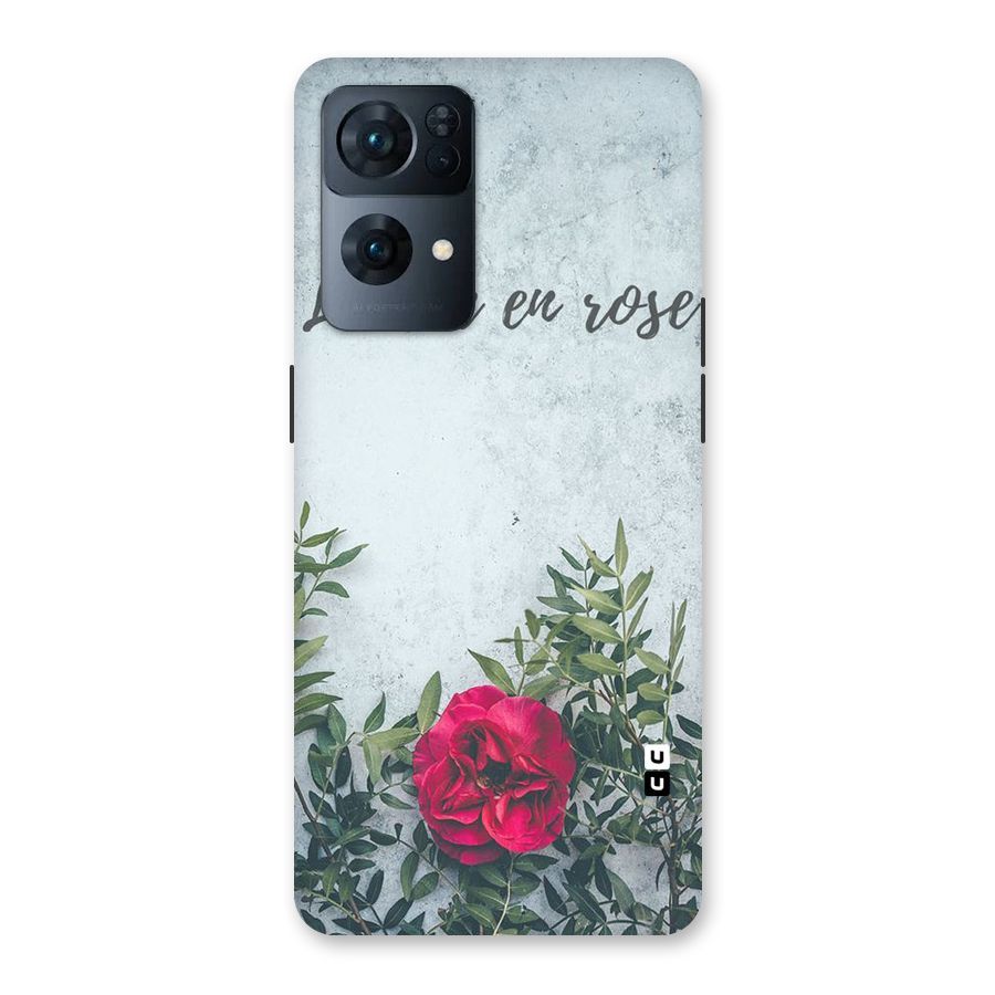 Rose Life Back Case for Oppo Reno7 Pro 5G