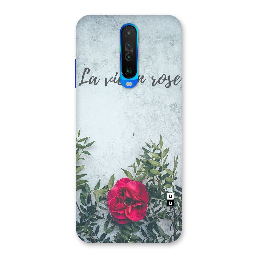 Rose Life Back Case for Poco X2