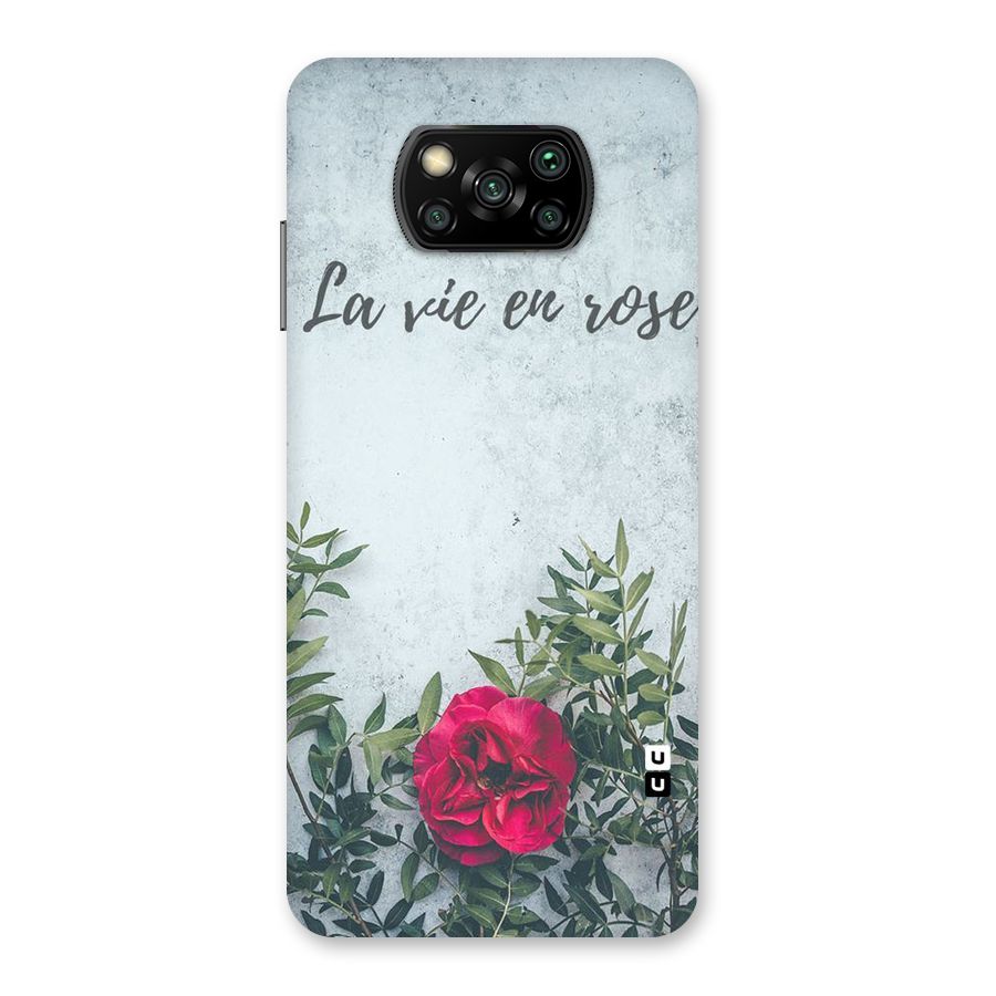 Rose Life Back Case for Poco X3