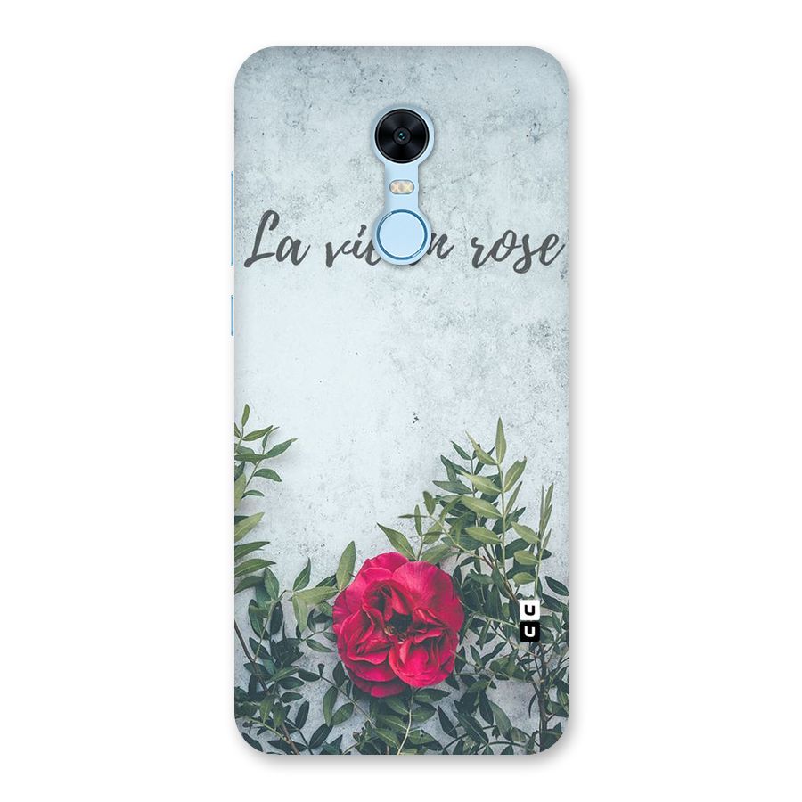 Rose Life Back Case for Redmi Note 5
