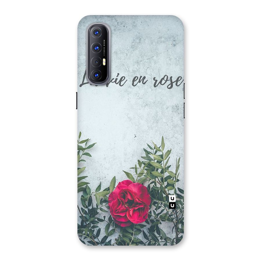 Rose Life Back Case for Reno3 Pro