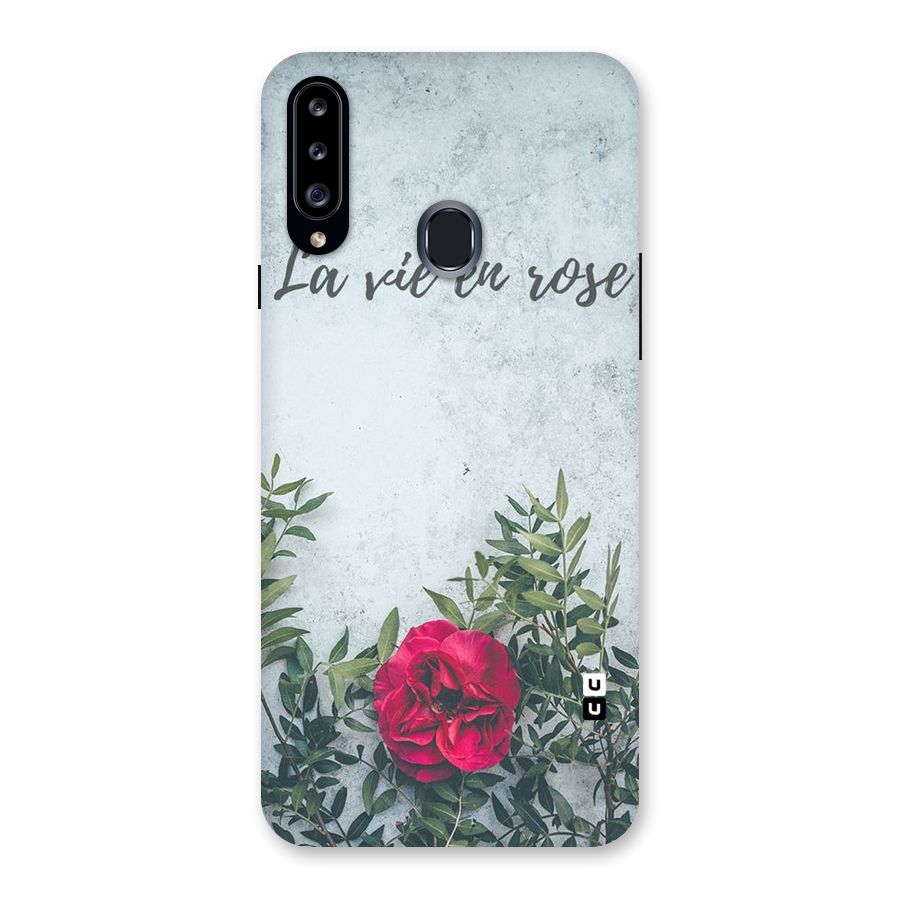 Rose Life Back Case for Samsung Galaxy A20s