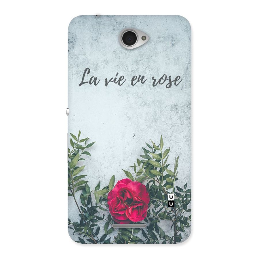 Rose Life Back Case for Sony Xperia E4