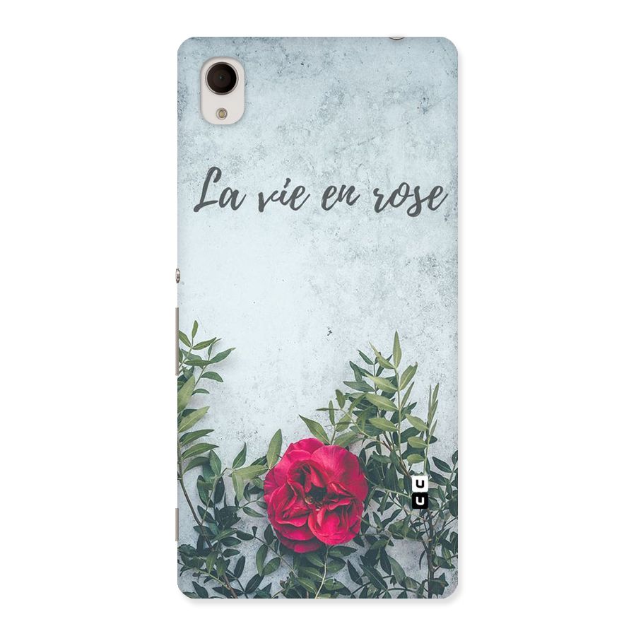Rose Life Back Case for Sony Xperia M4