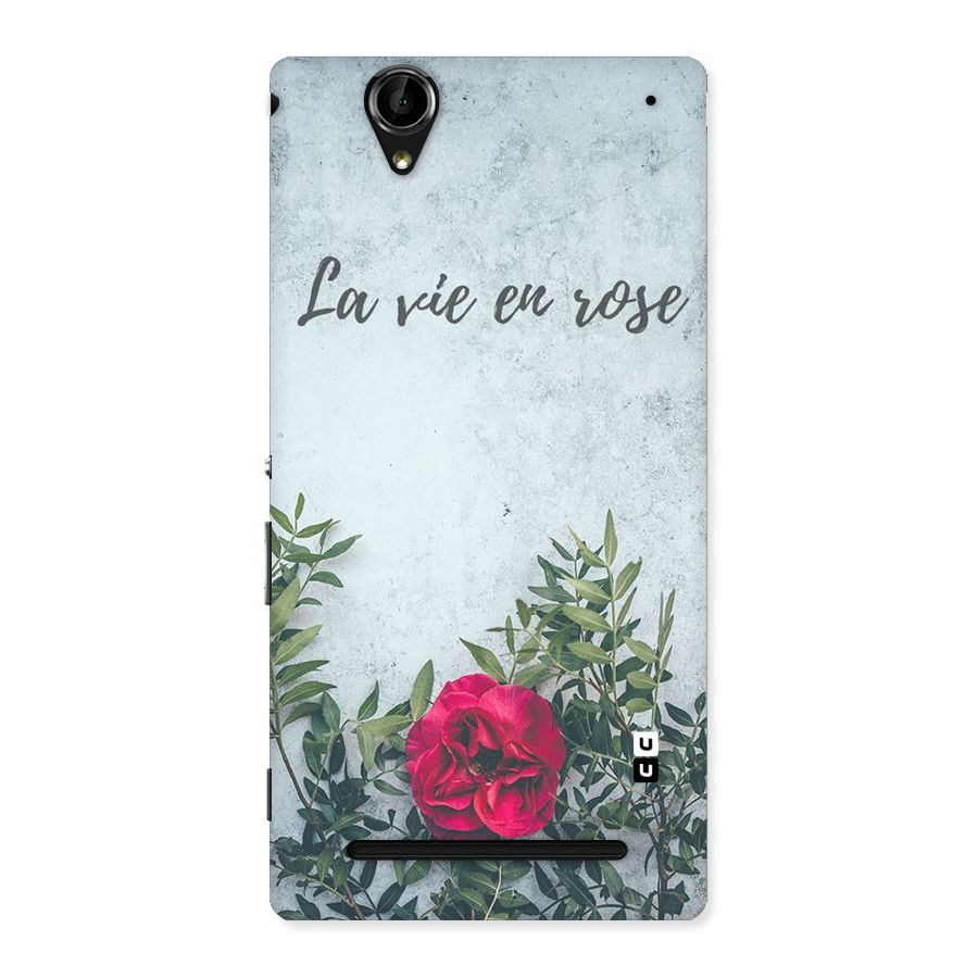 Rose Life Back Case for Sony Xperia T2